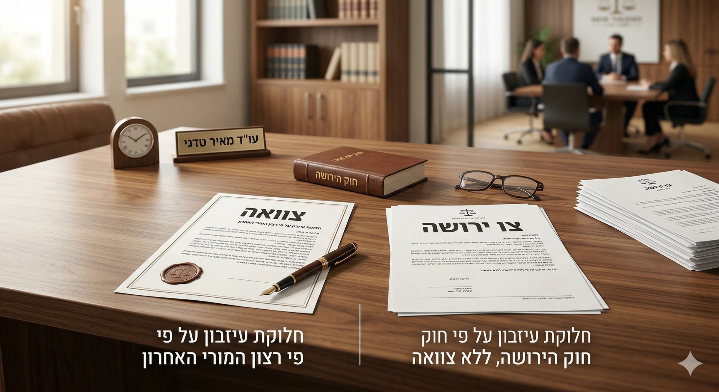 צוואות וירושות בישראל – ההבדל בין צו ירושה לצוואה וכיצד להגן על עתיד משפחתך